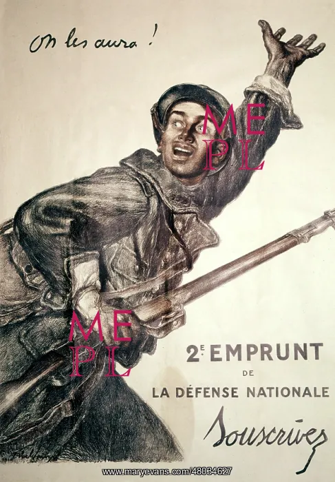 : French poster advertising war bonds, WW1 : French poster advertising war bonds, WW1