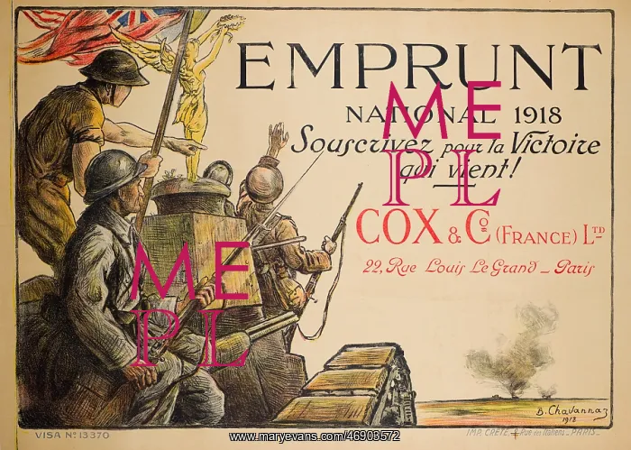 : French poster, War Bonds, WW1 : French poster, War Bonds, WW1