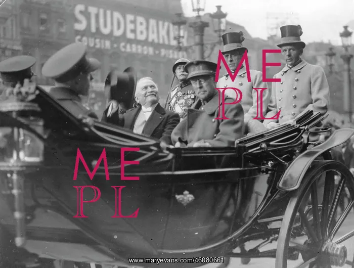  : The French President Gaston Doumergue