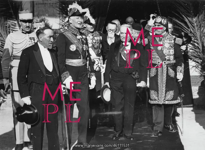 : French President Gaston Doumergue on : French President Gaston Doumergue on