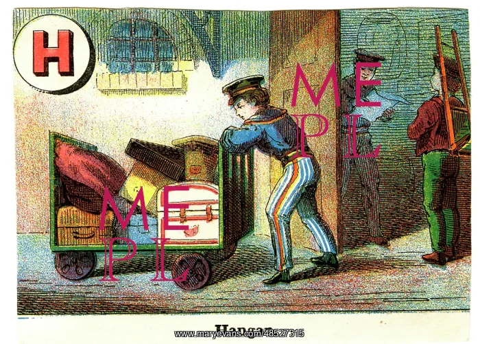  : French Railway Alphabet - H