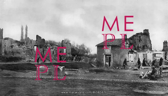 : French recapturing village : French recapturing village