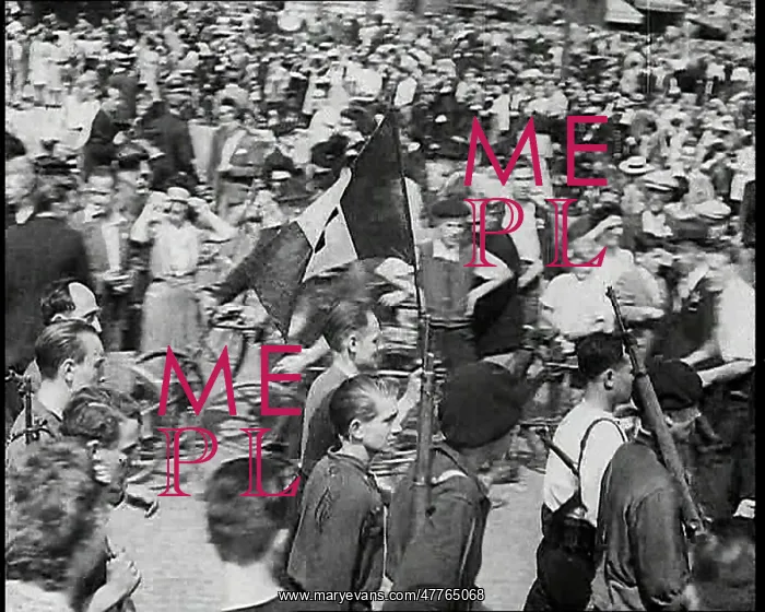 : French Resistance Fighters Walking Through : French Resistance Fighters Walking Through