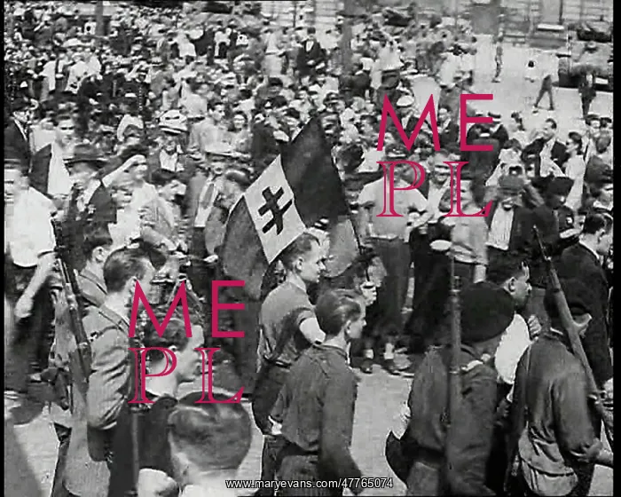 : French Resistance Fighters Walking Through : French Resistance Fighters Walking Through