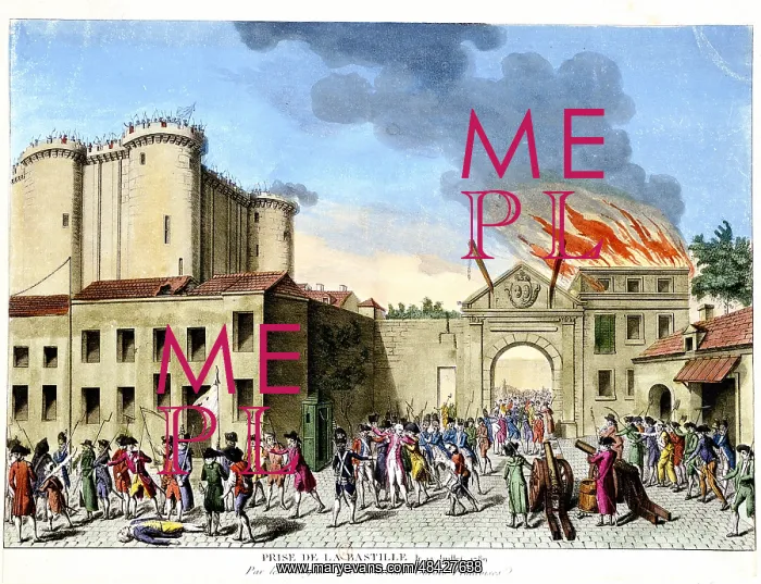 : French Revolution, 1789. Storming of the Bastille : French Revolution, 1789. Storming of the Bastille