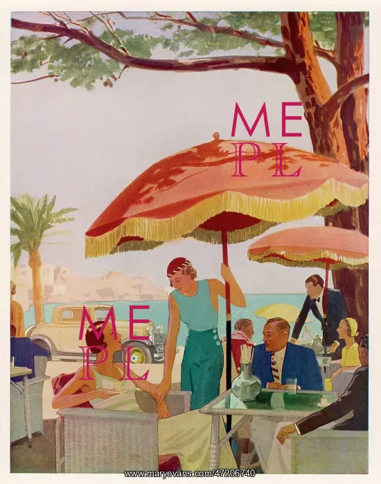 : FRENCH RIVIERA CAFE / 1933 : FRENCH RIVIERA CAFE / 1933