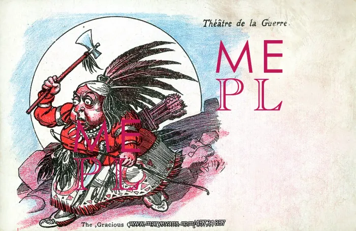  : French satire on Boer War - Gracious Queen on the Warpath