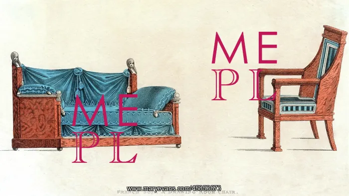 : FRENCH SETTEE AND CHAIR : FRENCH SETTEE AND CHAIR