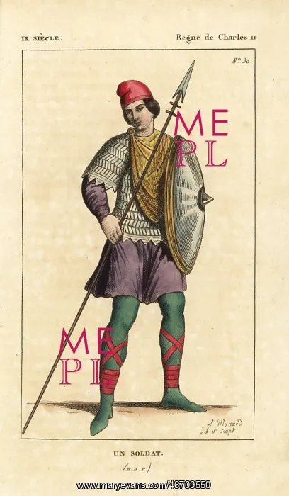 : French soldier, 9th century : French soldier, 9th century