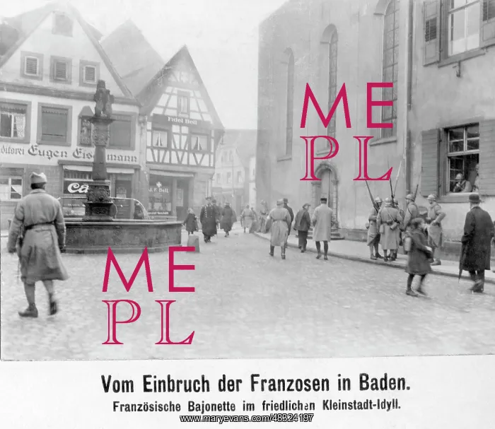 : French soldiers in Baden, around the 1920s : French soldiers in Baden, around the 1920s