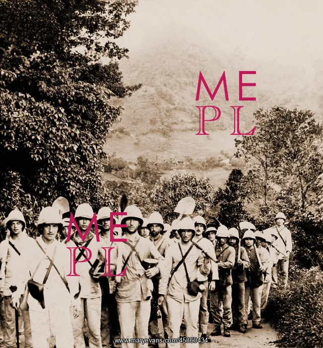 : French soldiers, bound for the village of Morne : French soldiers, bound for the village of Morne