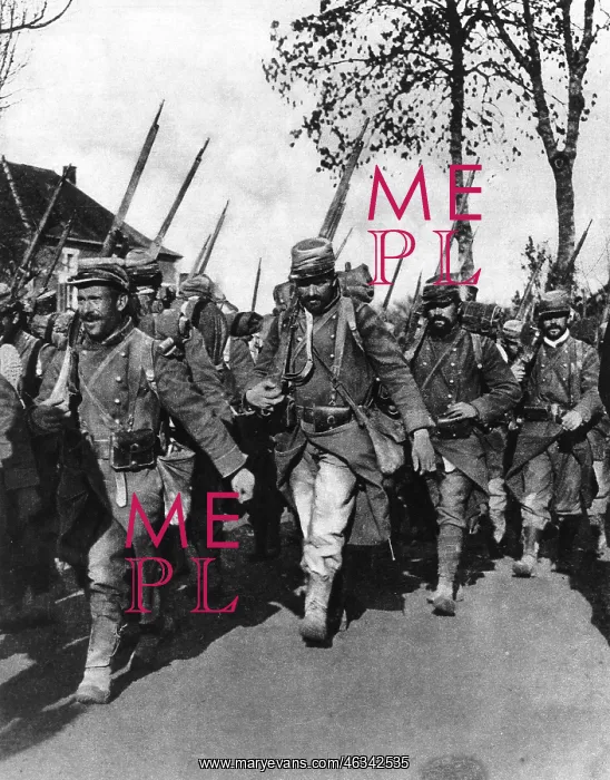 : French soldiers on the march : French soldiers on the march