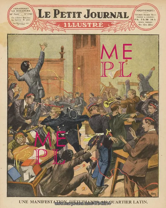 : FRENCH STUDENTS PROTEST : FRENCH STUDENTS PROTEST