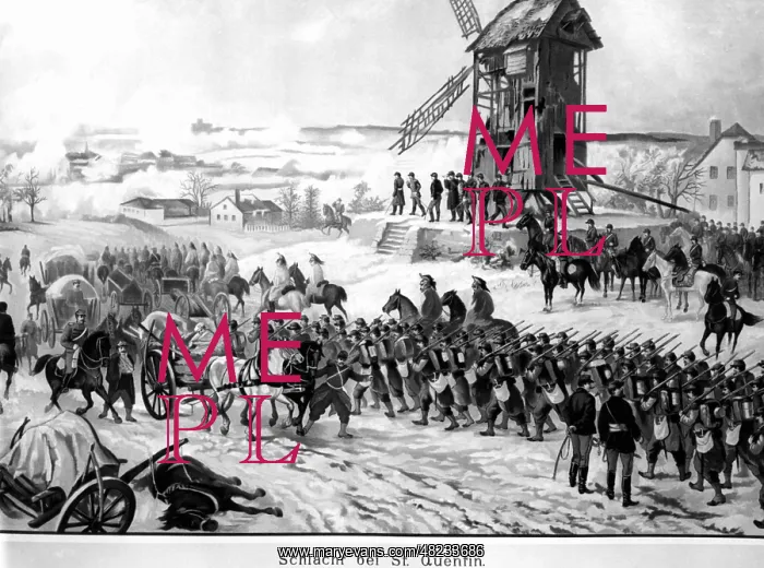 : French troops at St. Quentin, 19.01.1871 : French troops at St. Quentin, 19.01.1871