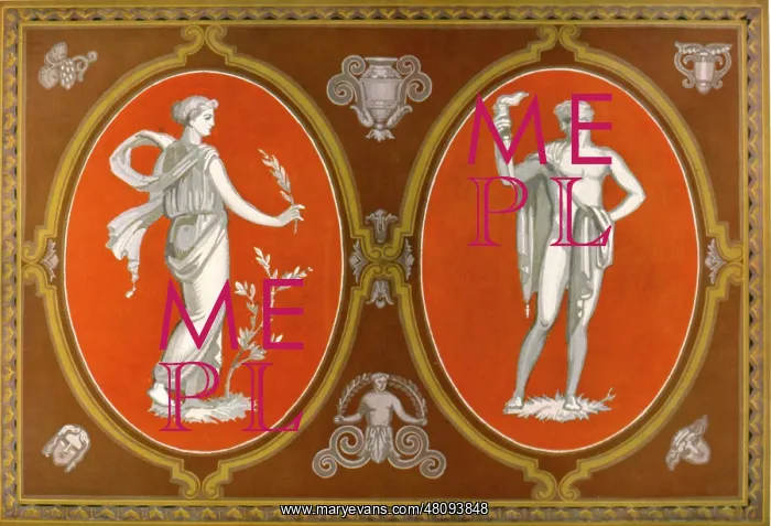  : French version of Grecian fresco