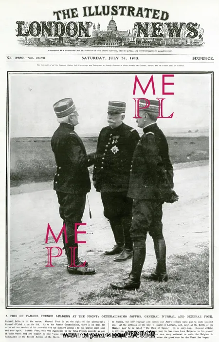 : Three French war leaders 1915 : Three French war leaders 1915