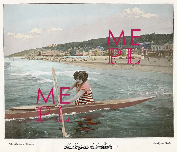 : French woman in Perissoire : French woman in Perissoire