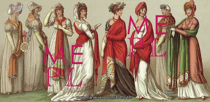 : French Women in Shawls : French Women in Shawls