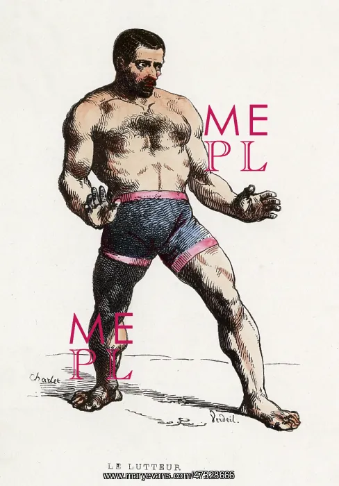  : FRENCH WRESTLER 1850
