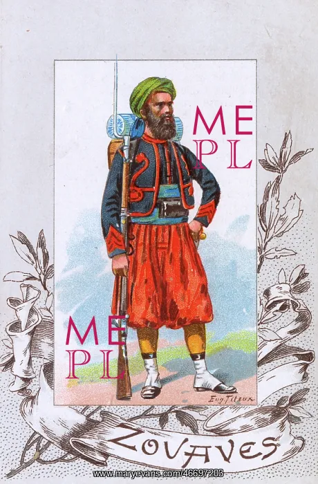 : French Zouave soldier : French Zouave soldier
