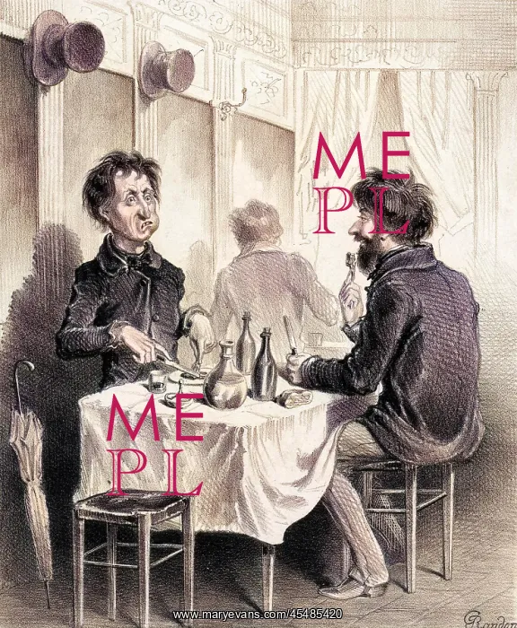 : TWO FRENCHMAN AT TABLE : TWO FRENCHMAN AT TABLE