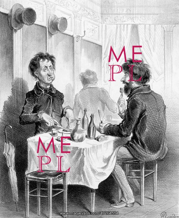 : TWO FRENCHMAN AT TABLE : TWO FRENCHMAN AT TABLE