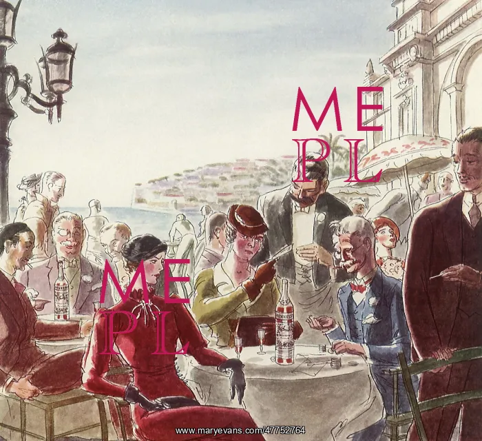 : Frenchmen enjoy Brandy at Outdoor Cafe : Frenchmen enjoy Brandy at Outdoor Cafe