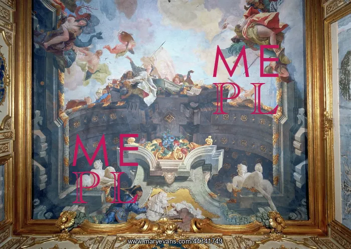 : Detail of the fresco by : Detail of the fresco by