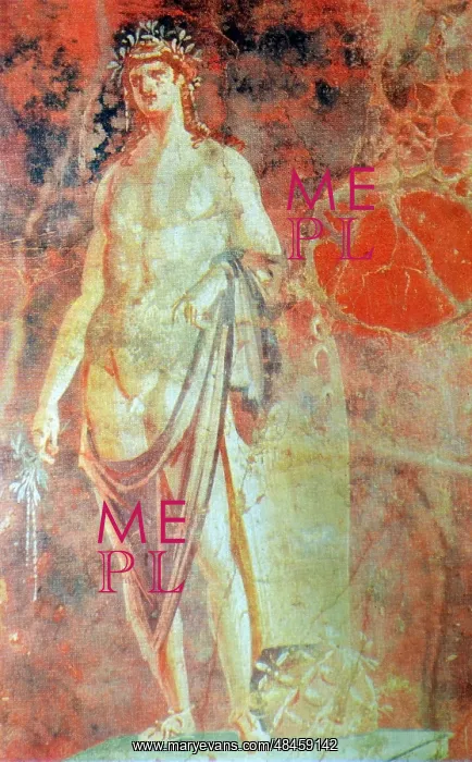 : Fresco depicting the God Apollo; God of music : Fresco depicting the God Apollo; God of music