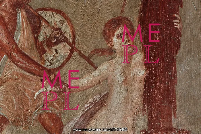 : Fresco of Ajax and Cassandra, House of Menander : Fresco of Ajax and Cassandra, House of Menander