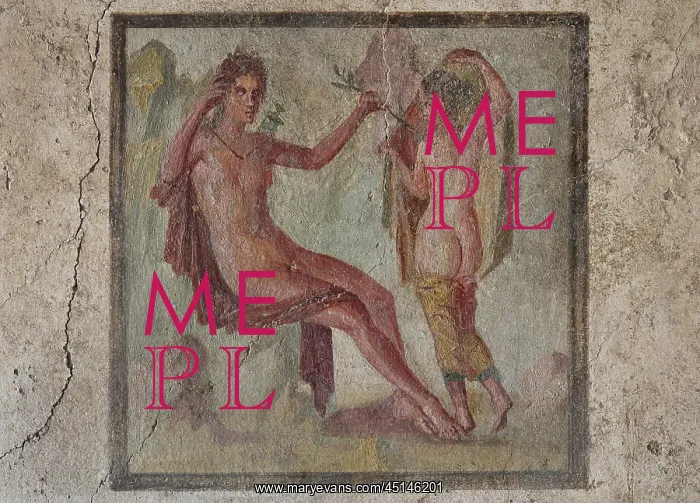 : Fresco of Apollo and Daphne, House of the Ephebus : Fresco of Apollo and Daphne, House of the Ephebus