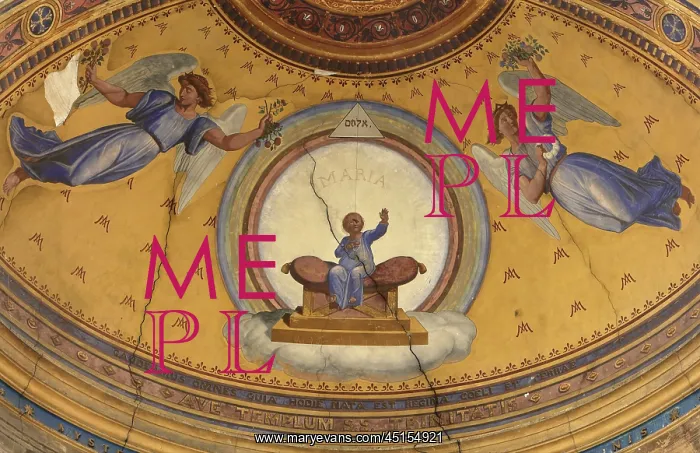 : Fresco, Basilique Notre-Dame-de-l'Immaculee-Conception : Fresco, Basilique Notre-Dame-de-l'Immaculee-Conception