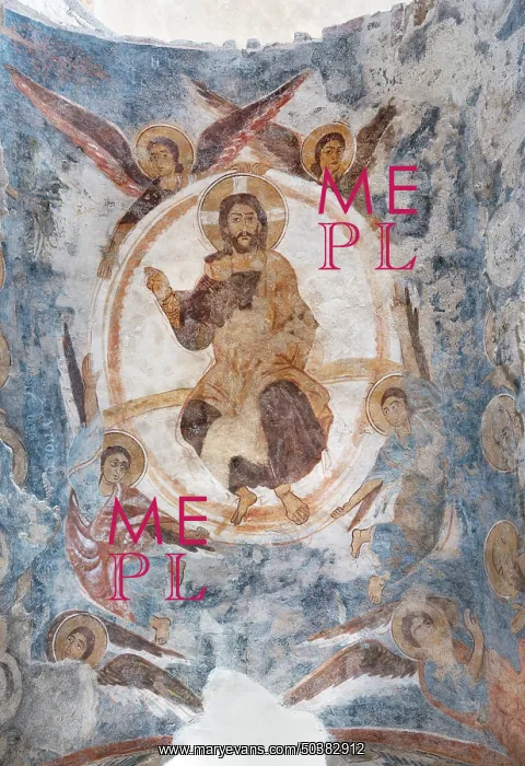 : Fresco, Byzantine Cattolica, Stilo, Calabria, Italy : Fresco, Byzantine Cattolica, Stilo, Calabria, Italy