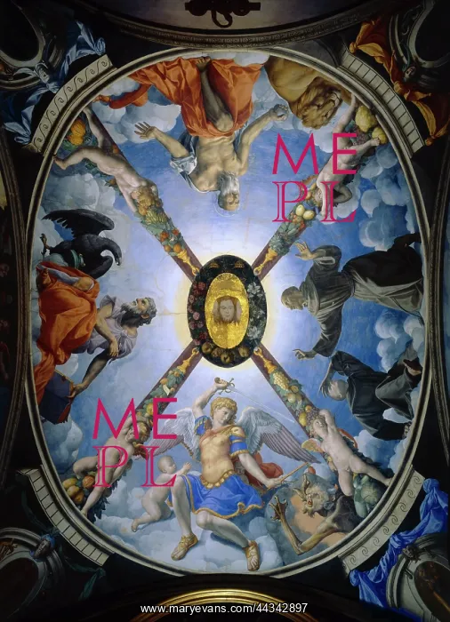 : Fresco on the ceiling of : Fresco on the ceiling of