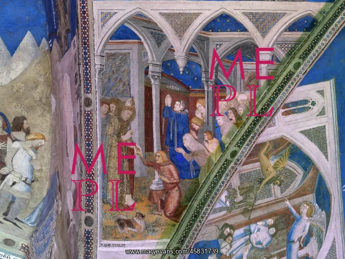 : Fresco, Chapelle Saint-Martial, Palais des Papes, Avignon : Fresco, Chapelle Saint-Martial, Palais des Papes, Avignon