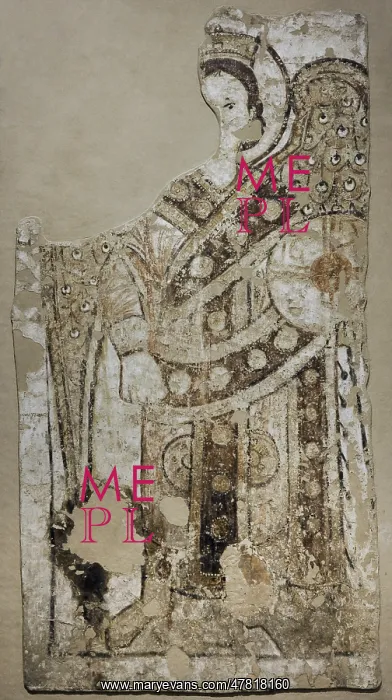 : Fresco depicting the Archangel (Raphael?) : Fresco depicting the Archangel (Raphael?)
