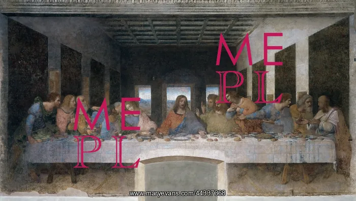 : Fresco depicting the Last Supper : Fresco depicting the Last Supper