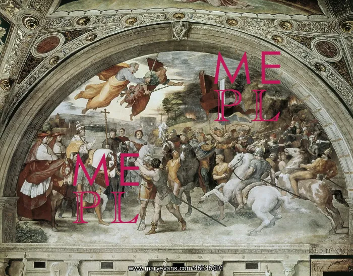 : Fresco, Heliodorus Room, Vatican, by Raphael : Fresco, Heliodorus Room, Vatican, by Raphael