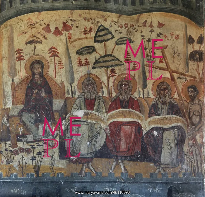 : Fresco, Holy Resurrection Church, Mborje, Korce, Albania : Fresco, Holy Resurrection Church, Mborje, Korce, Albania