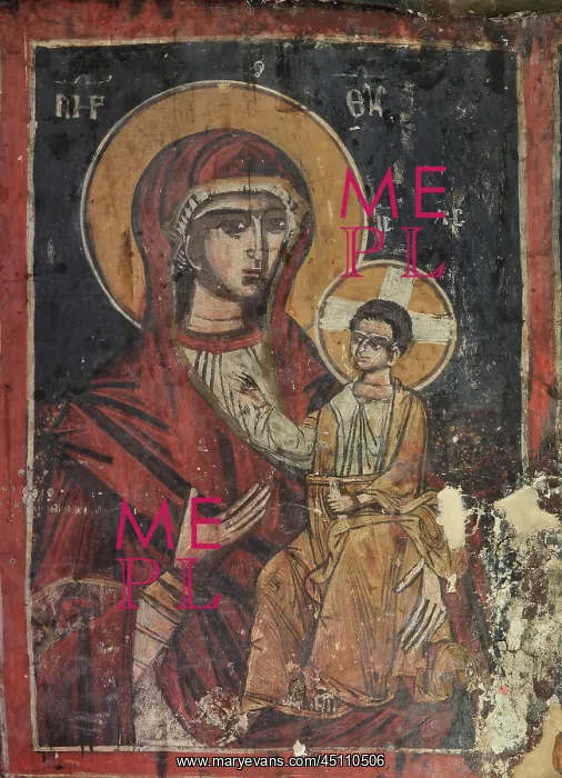 : Fresco, Holy Resurrection Church, Mborje, Korce, Albania : Fresco, Holy Resurrection Church, Mborje, Korce, Albania