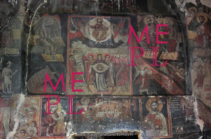 : Fresco, Holy Resurrection Church, Mborje, Korce, Albania : Fresco, Holy Resurrection Church, Mborje, Korce, Albania