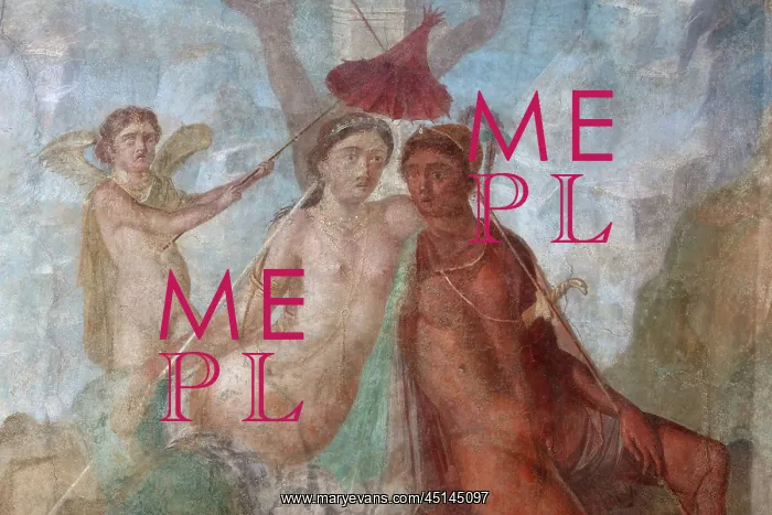 : Fresco of Mars and Venus, House of the Ephebus : Fresco of Mars and Venus, House of the Ephebus