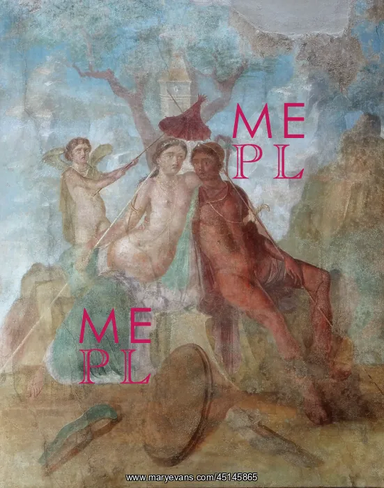 : Fresco of Mars and Venus, House of the Ephebus : Fresco of Mars and Venus, House of the Ephebus
