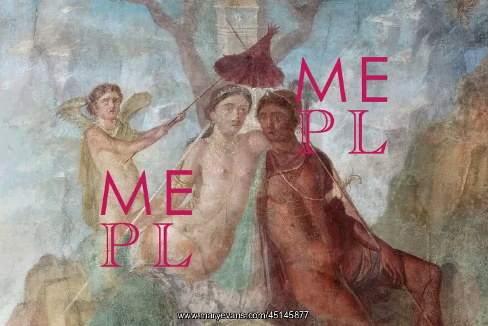 : Fresco of Mars and Venus, House of the Ephebus : Fresco of Mars and Venus, House of the Ephebus