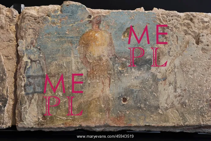 : Fresco, Museu Nacional Arqueologic de Tarragona, Spain : Fresco, Museu Nacional Arqueologic de Tarragona, Spain