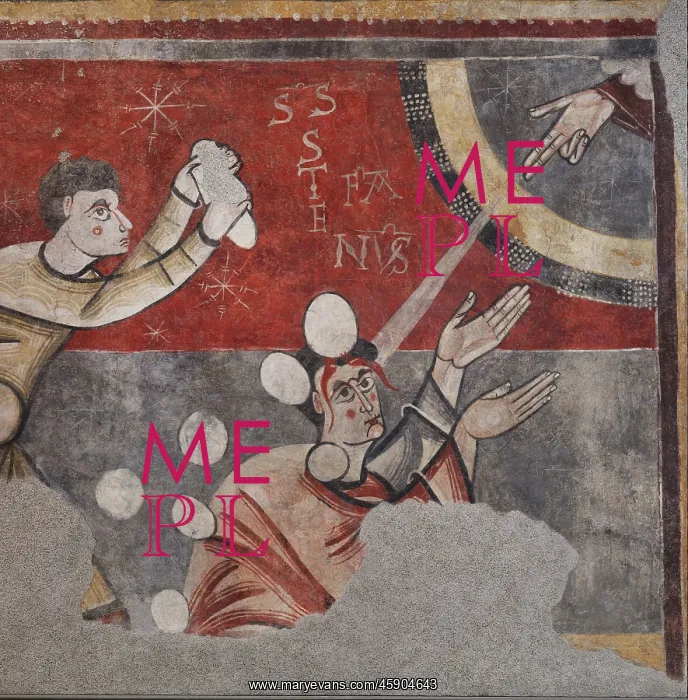 : Fresco, Museu Nacional d'Art de Catalunya, Barcelona, Spain : Fresco, Museu Nacional d'Art de Catalunya, Barcelona, Spain