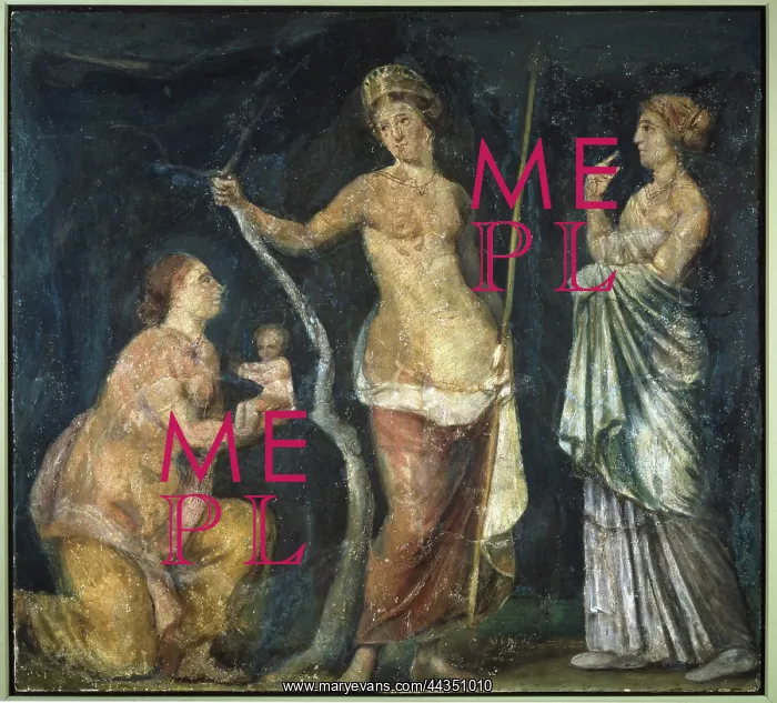: Fresco offering of Adonis to Venus : Fresco offering of Adonis to Venus