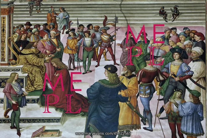 : Fresco, Piccolomini Library, Siena Cathedral : Fresco, Piccolomini Library, Siena Cathedral