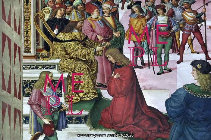 : Fresco, Piccolomini Library, Siena Cathedral : Fresco, Piccolomini Library, Siena Cathedral