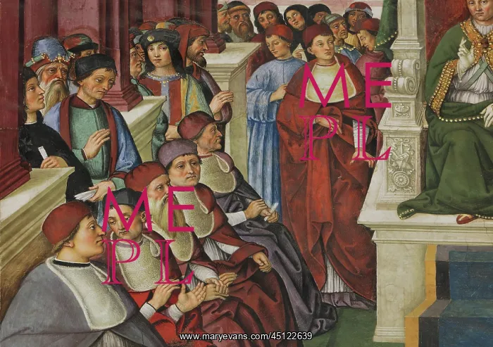 : Fresco, Piccolomini Library, Siena Cathedral : Fresco, Piccolomini Library, Siena Cathedral